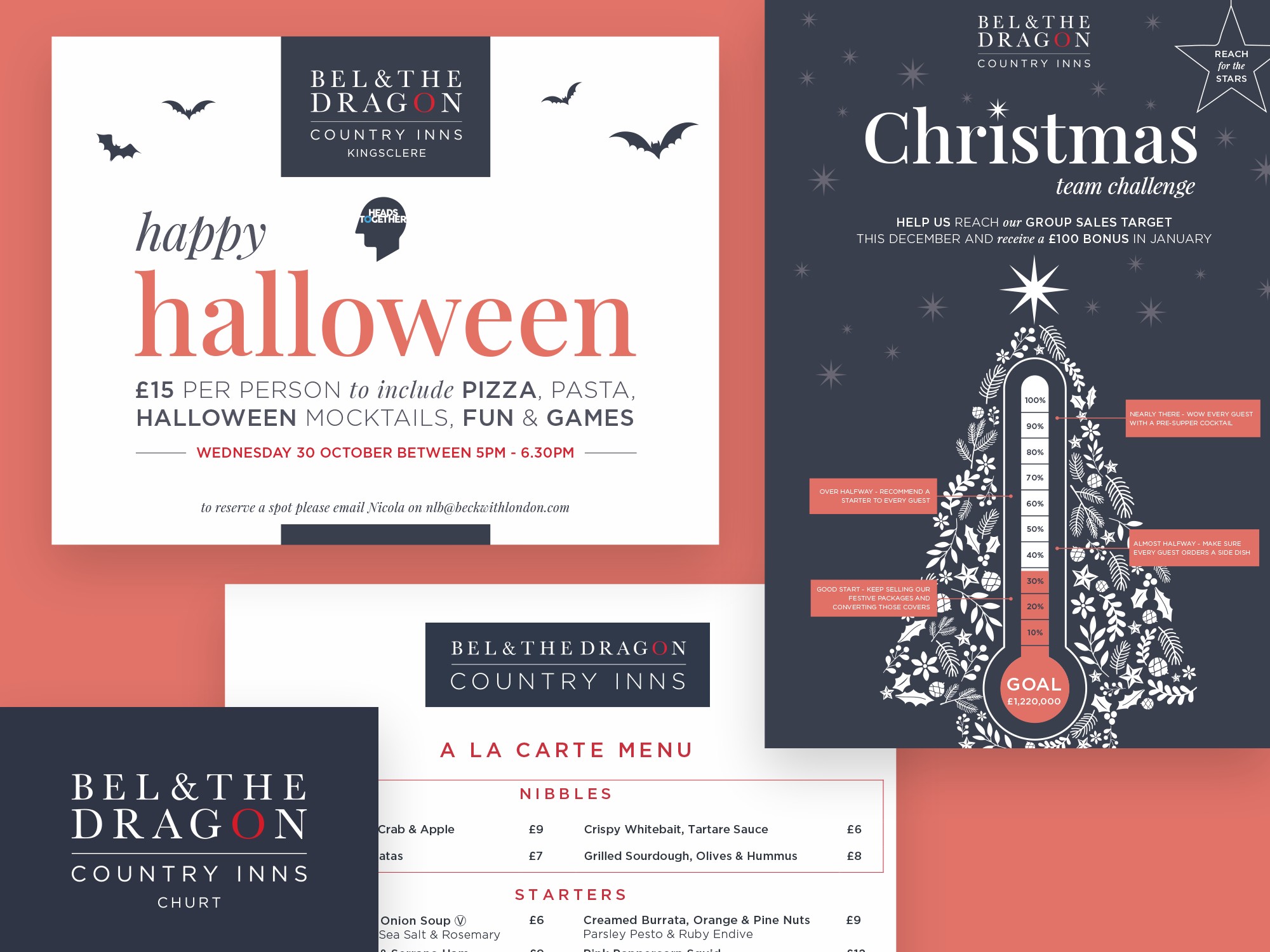 Bel & the Dragon | Stationary, Menus, Leaflet and Poster