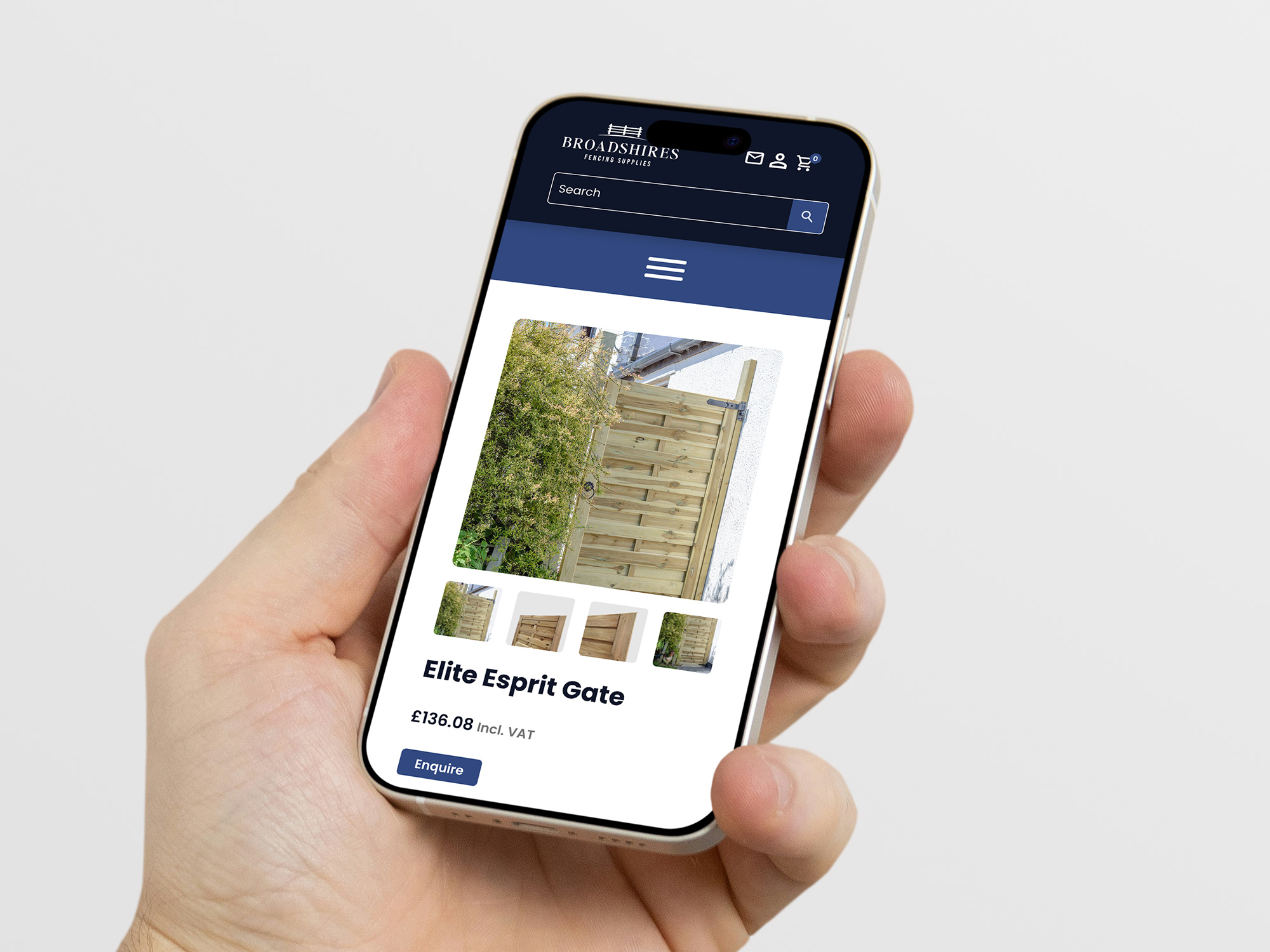 Broadshires Fencing Supplies | Website | Tablet