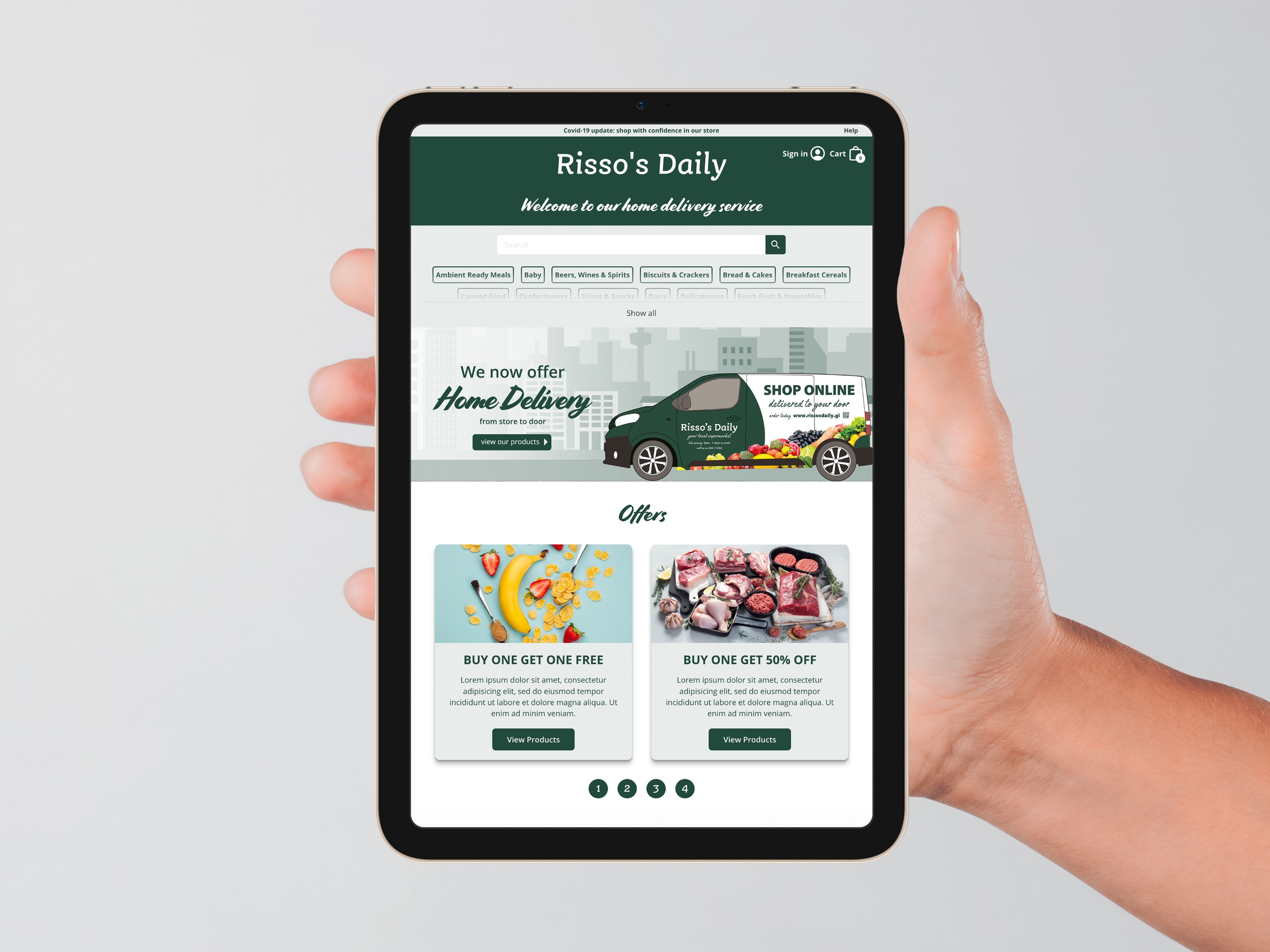 Risso's Daily | Website